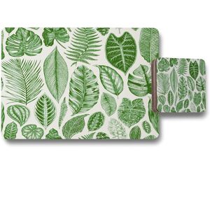 Benjamin Tate Design leaves mixed placemat coaster set in Natural Natural Benjamin Tate Design leaves mixed placemat coaster set in Natural Natural
