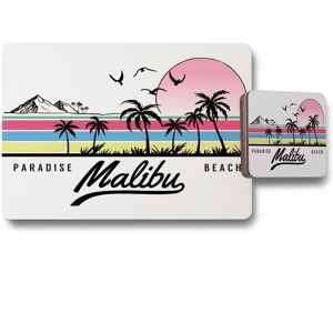 Benjamin Tate Design malibu placemat coaster set in Natural Natural Benjamin Tate Design malibu placemat coaster set in Natural Natural