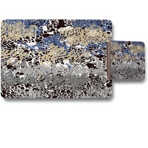 Benjamin Tate Design mixed animal print placemat coaster set in Natural Natural Benjamin Tate Design mixed animal print placemat coaster set in Natural Natural