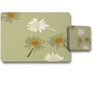 Benjamin Tate Design patterns & shapes in the style of scrapbooking placemat coaster set in Natural Natural Benjamin Tate Design patterns & shapes in the style of scrapbooking placemat coaster set in Natural Natural