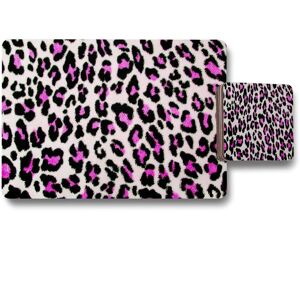 Benjamin Tate Design pink fluffy leopard placemat coaster set in Natural Natural Benjamin Tate Design pink fluffy leopard placemat coaster set in Natural Natural