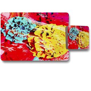 Benjamin Tate Design roses placemat coaster set in Natural Natural Benjamin Tate Design roses placemat coaster set in Natural Natural
