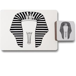 Benjamin Tate Design tutankhamun placemat coaster set in Natural Natural Benjamin Tate Design tutankhamun placemat coaster set in Natural Natural