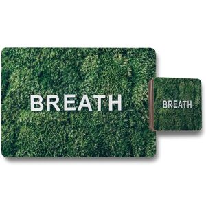 Benjamin Tate Design wellness breath placemat coaster set in Natural Natural Benjamin Tate Design wellness breath placemat coaster set in Natural Natural