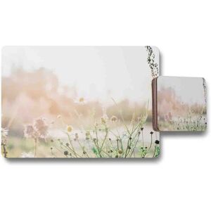 Benjamin Tate Design wild daisies placemat coaster set in Natural Natural Benjamin Tate Design wild daisies placemat coaster set in Natural Natural