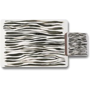 Benjamin Tate Design zebra stripes placemat coaster set in Natural Natural Benjamin Tate Design zebra stripes placemat coaster set in Natural Natural