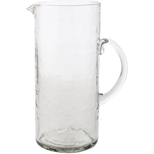 Hestia Hammered Style Glass Jug in Clear Clear Hestia Hammered Style Glass Jug in Clear Clear