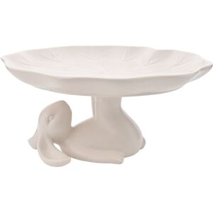 Eggs-traordinary Gift Co Easter Bunny Cake Stand in White White Eggs-traordinary Gift Co Easter Bunny Cake Stand in White White