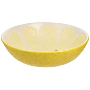 Hestia Lemon Serving Bowl in Bright Yellow Bright Yellow Hestia Lemon Serving Bowl in Bright Yellow Bright Yellow