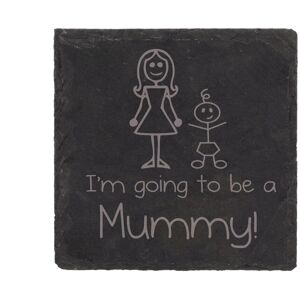 60 SECOND MAKEOVER Slate Coaster I'm Going To Be A Mummy Engraved Pregnancy Gift Present in Black Black 60 SECOND MAKEOVER Slate Coaster I'm Going To Be A Mummy Engraved Pregnancy Gift Present in Black Black