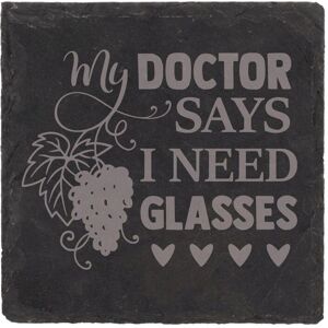 60 SECOND MAKEOVER Slate Coaster My Doctor Said I Need Glasses Engraved Funny Gift Friend Present in Black Black 60 SECOND MAKEOVER Slate Coaster My Doctor Said I Need Glasses Engraved Funny Gift Friend Present in Black Black