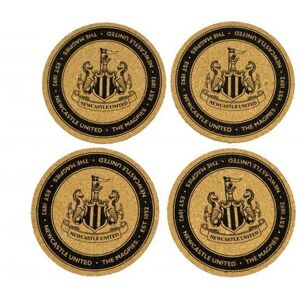 Newcastle United FC Cork Coaster Set (Pack of 4) in Gold Gold Newcastle United FC Cork Coaster Set (Pack of 4) in Gold Gold
