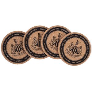 Newcastle United FC Crest Coaster Set (Pack of 4) in Brown Brown Newcastle United FC Crest Coaster Set (Pack of 4) in Brown Brown