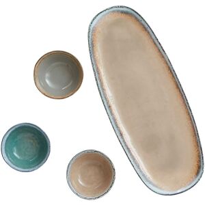 Vinga Nomimono Serving Bowl Set in Beige Beige Vinga Nomimono Serving Bowl Set in Beige Beige