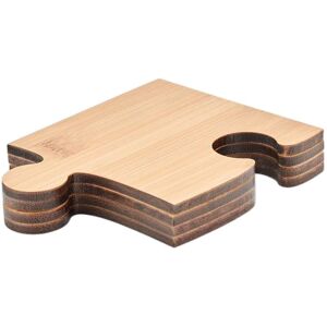 MidOcean Lepy Bamboo Puzzle Coaster Set in Cream Cream MidOcean Lepy Bamboo Puzzle Coaster Set in Cream Cream