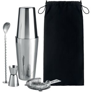 MidOcean Boston Cocktail 750ml Bar Set in Silver Silver MidOcean Boston Cocktail 750ml Bar Set in Silver Silver