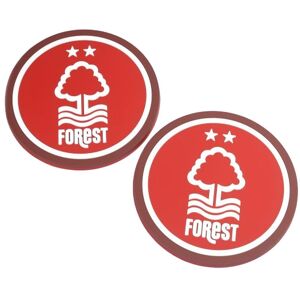 Nottingham Forest FC Coaster Set Pack of 2 in Red Red Nottingham Forest FC Coaster Set Pack of 2 in Red Red