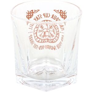 Something Different Viking Compass Lowball Glass & Coaster Set in Clear Clear Something Different Viking Compass Lowball Glass & Coaster Set in Clear Clear