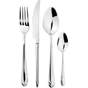 Glim & Glam Cutlery Sets Stainless Steel 18/8 24pc Set Catering Versailles in Silver Silver Glim & Glam Cutlery Sets Stainless Steel 18/8 24pc Set Catering Versailles in Silver Silver