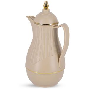 Royalford - Glass Insulated Vacuum Thermal Jug - Beige - Flask Royalford - Glass Insulated Vacuum Thermal Jug - Beige - Flask