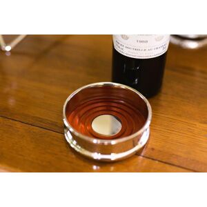 Silver Editions Silverplated Bottle Coaster in Silver Silver Silver Editions Silverplated Bottle Coaster in Silver Silver