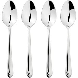 Glim & Glam Cutlery 18/8 Stainless Steel Spoon 4pc Set Versailles in Silver Silver Glim & Glam Cutlery 18/8 Stainless Steel Spoon 4pc Set Versailles in Silver Silver