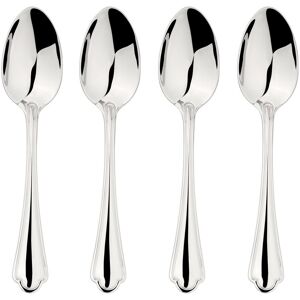Glim & Glam Cutlery 18/8 Stainless Steel Spoon 4pc Set Alhambra in Silver Silver Glim & Glam Cutlery 18/8 Stainless Steel Spoon 4pc Set Alhambra in Silver Silver