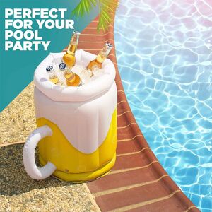 Obasyhig Outdoor Portable Inflatable Refrigerated Beer Mug in Yellow Yellow Obasyhig Outdoor Portable Inflatable Refrigerated Beer Mug in Yellow Yellow