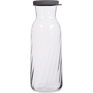 LAV Fonte Optic Glass Carafe - 1.2L - Grey Lid in Clear Clear LAV Fonte Optic Glass Carafe - 1.2L - Grey Lid in Clear Clear