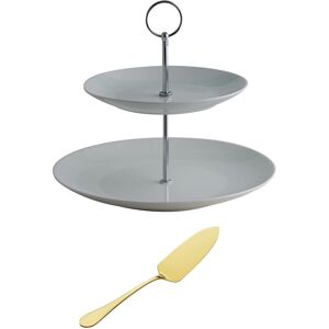 Rayware Price & Kensington Simplicity 2 Tier Cake Stand & Cake Server Set Multicolor Rayware Price & Kensington Simplicity 2 Tier Cake Stand & Cake Server Set Multicolor