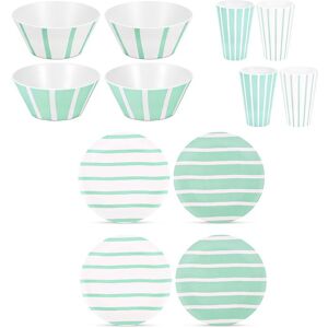 Bayside Thurlestone 12pc Picnic Tableware Set Multicolor Bayside Thurlestone 12pc Picnic Tableware Set Multicolor