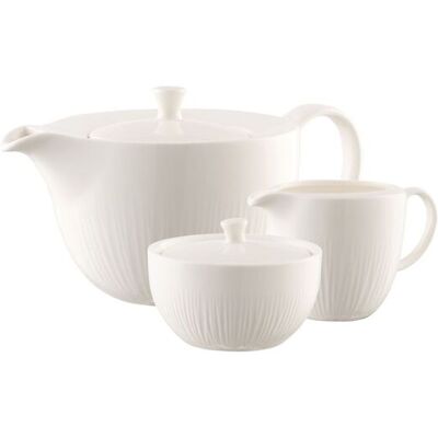 Belleek Living 'Erne' Tea set in White White Belleek Living 'Erne' Tea set in White White
