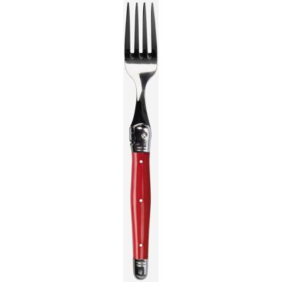 Laguiole Single Dinner Fork in Red Red Laguiole Single Dinner Fork in Red Red