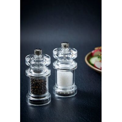 Cole & Mason Acrylic Salt & Pepper Mill Gift Set - Salt & Pepper Mills Cole & Mason Acrylic Salt & Pepper Mill Gift Set - Salt & Pepper Mills