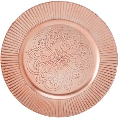 Orsina Functional Rose Gold Charger Plate, Minimalist Dinner Plate For Dinner, Reliable Rose Gold Dinner Plate Rose Gold Orsina Functional Rose Gold Charger Plate, Minimalist Dinner Plate For Dinner, Reliable Rose Gold Dinner Plate Rose Gold