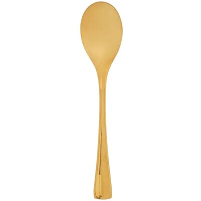 Orsina Modern Retro Set of 6 Teaspoons, Elegant Gold-Finished Stainless Steel Spoons with Slender Handles in Gold Gold Orsina Modern Retro Set of 6 Teaspoons, Elegant Gold-Finished Stainless Steel Spoons with Slender Handles in Gold Gold