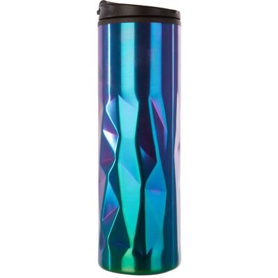 Orsina Oil Slick Finish 450ml Insulated Stainless Steel Travel Mug, Travel Mug with Lid, Thermos Style Travel Mug in Green Green Orsina Oil Slick Finish 450ml Insulated Stainless Steel Travel Mug, Travel Mug with Lid, Thermos Style Travel Mug in Green Green