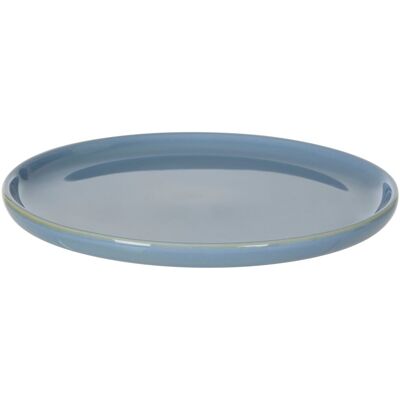 Premier Housewares Blue Dessert Plate - Dessert Plate, Glazed Porcelain Finish Premier Housewares Blue Dessert Plate - Dessert Plate, Glazed Porcelain Finish