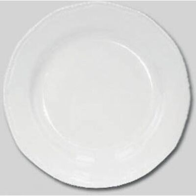 Orsina Reliable Small Embossed White Plate, Subtle Embossed Detailed Dinner Plate For Kitchen, Everyday Use Plate White Orsina Reliable Small Embossed White Plate, Subtle Embossed Detailed Dinner Plate For Kitchen, Everyday Use Plate White