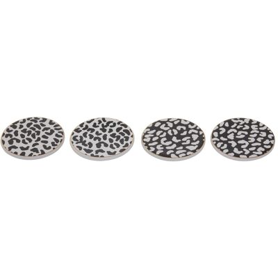 Premier Housewares London Leo Set of Four Coasters - Coasters for Home Décor Premier Housewares London Leo Set of Four Coasters - Coasters for Home Décor