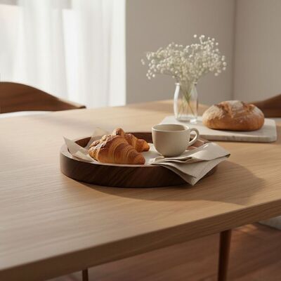 Orsina Kora Small Sheesham Wood Tray, Natural Aesthetic Natural Orsina Kora Small Sheesham Wood Tray, Natural Aesthetic Natural