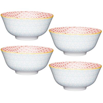 Kitchencraft Blue Geometric Ceramic Bowl - Bowl Kitchencraft Blue Geometric Ceramic Bowl - Bowl