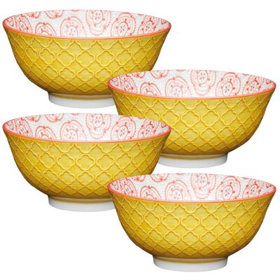 Kitchencraft Amarillo Floral Ceramic Bowl - Kitchenware Kitchencraft Amarillo Floral Ceramic Bowl - Kitchenware