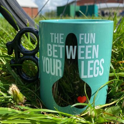Boxer Gifts - Fun Between Legs Bike Mug - Blue - Mug Boxer Gifts - Fun Between Legs Bike Mug - Blue - Mug