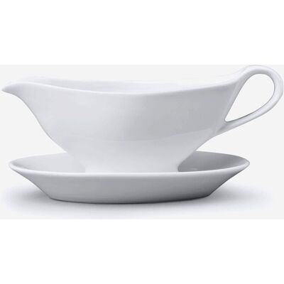 WM Bartleet & Sons - Porcelain Mini Sauce Boat & Saucer WM Bartleet & Sons - Porcelain Mini Sauce Boat & Saucer