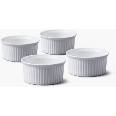 WM Bartleet & Sons - Porcelain Ramekin 7.5cm - White - Set of 4 - Ramekins WM Bartleet & Sons - Porcelain Ramekin 7.5cm - White - Set of 4 - Ramekins