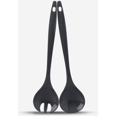Zeal - Melamine Salad Servers - Dark Grey - Set 2 - Salad Servers Zeal - Melamine Salad Servers - Dark Grey - Set 2 - Salad Servers