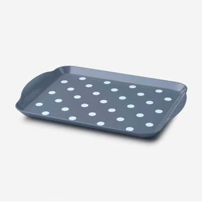 Zeal Melamine - Dotty Tray Small - Dark Blue - Serving Tray Zeal Melamine - Dotty Tray Small - Dark Blue - Serving Tray
