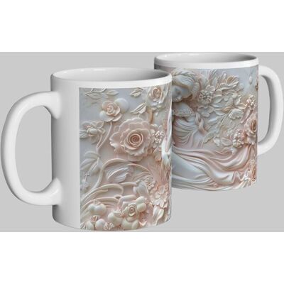 Simply Stunning Mugs Elegant Handcrafted Ceramic Mug with Mother & Child 3D Design Multicolor Simply Stunning Mugs Elegant Handcrafted Ceramic Mug with Mother & Child 3D Design Multicolor