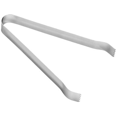 Rink Drink Stainless Steel Ice Tongs - 16cm - Silver Silver Rink Drink Stainless Steel Ice Tongs - 16cm - Silver Silver